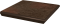 Semir Brown ступень угловая с капиносом 33x33