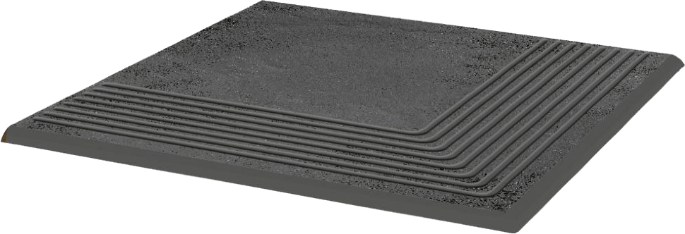 Semir Grafit ступень угловая 30x30