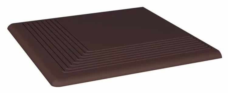 Natural Brown ступень угловая гладкая 30x30